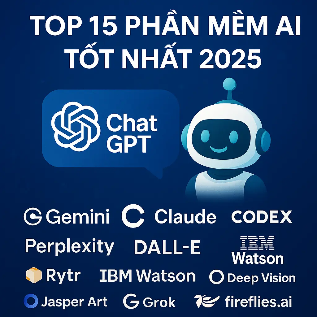 Top 15 Phần Mềm AI Tốt Nhất 2025 Top 15 Phần Mềm AI Tốt Nhất 2025