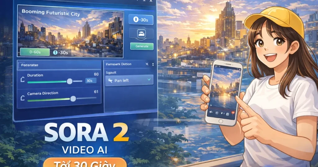 Tải video Sora không logo trên điện thoại