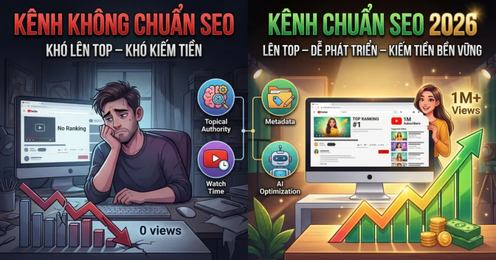 Chọn chủ đề kênh YouTube theo tư duy SEO 2026