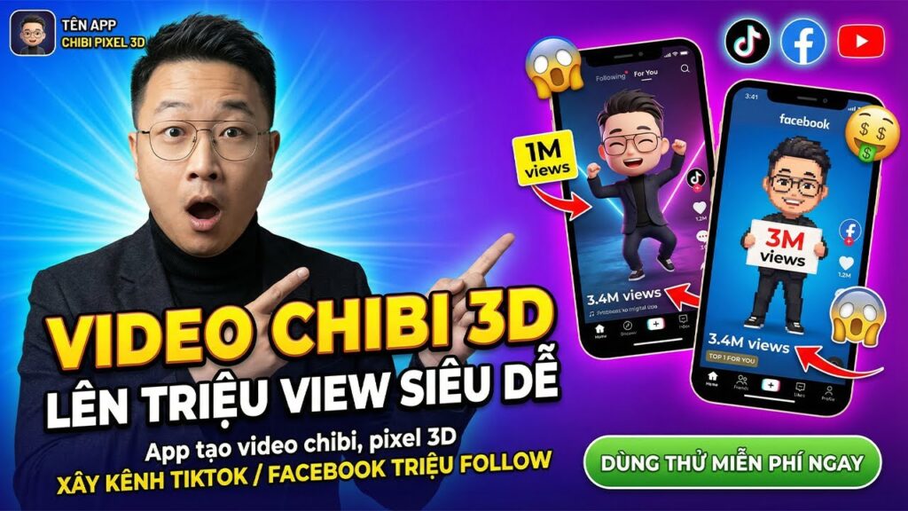 Tặng quà app làm thumnail youtube Pro 2026
